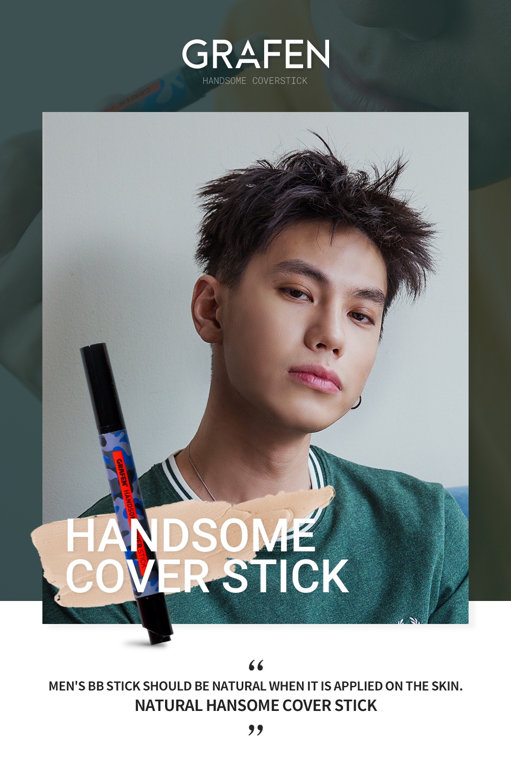GRAFEN Handsome Cover Stick (3.5g) Shopee Malaysia