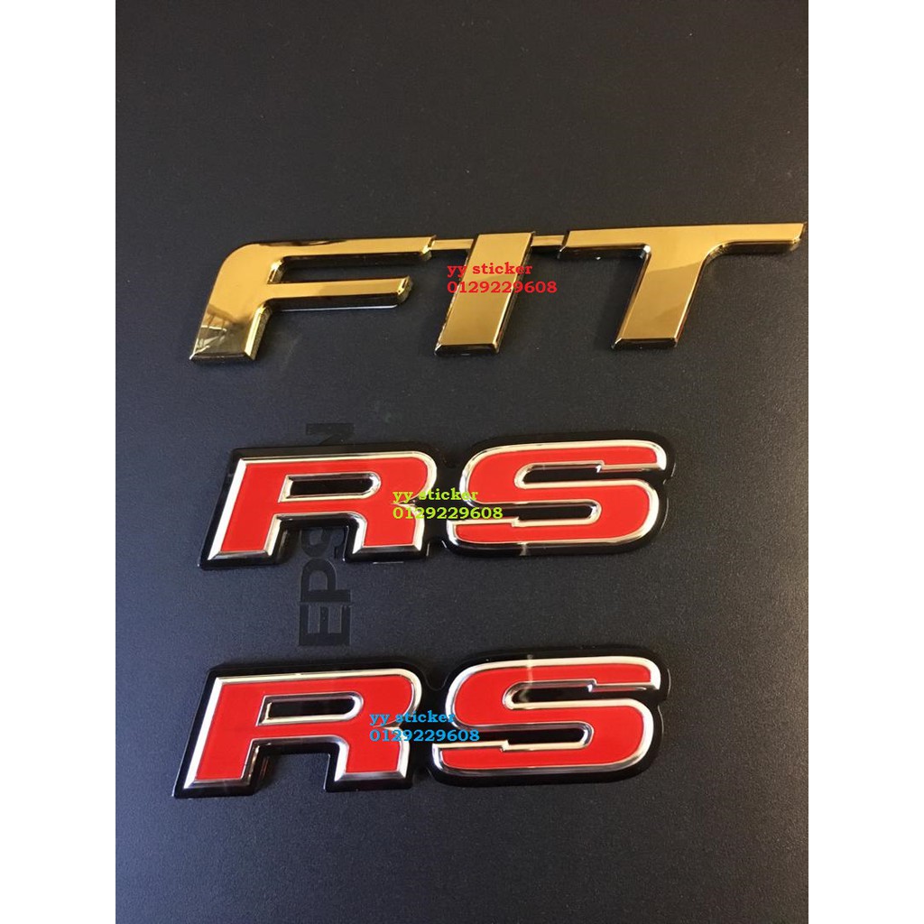 Honda Jazz EMBLEM LOGO FIT GK GOLD RS FOR HONDA JAZZ GK5
