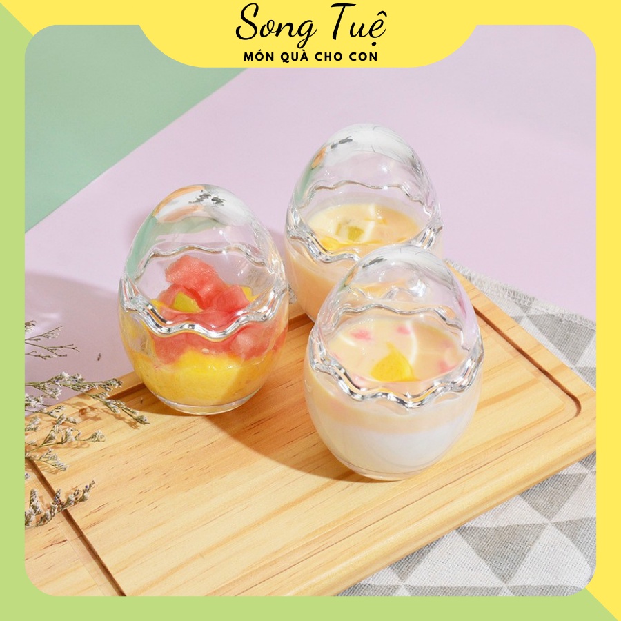 Glass Egg Jars, pudding Jars, EggShaped Glass Jars Shopee Malaysia