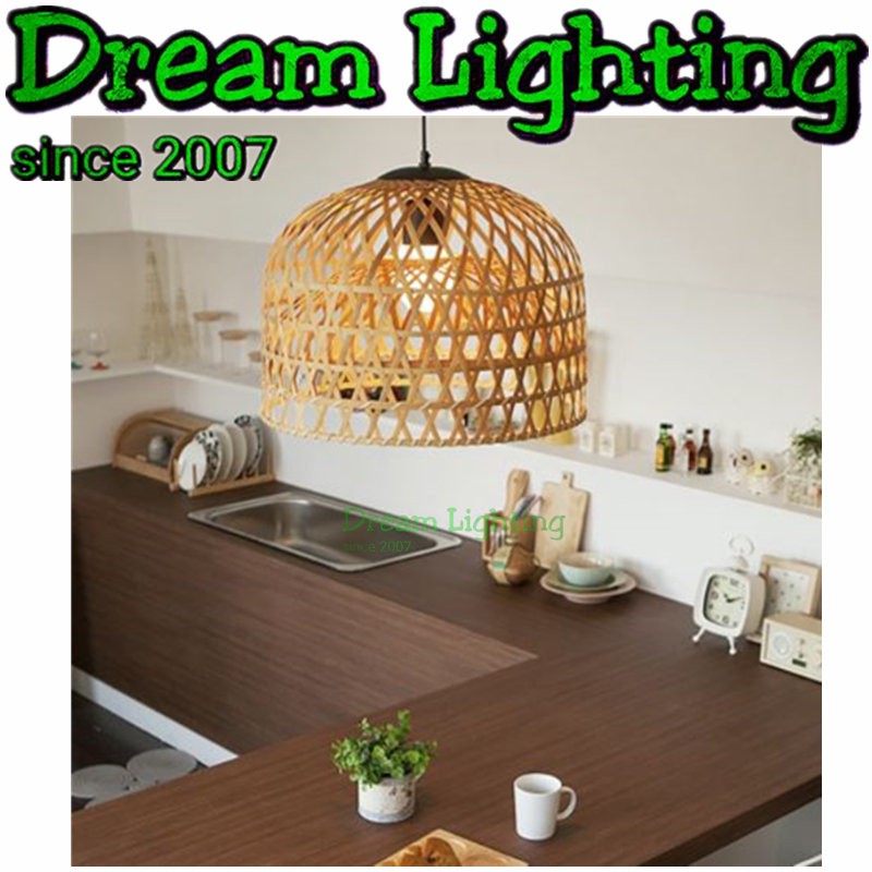 Dream Lighting / Japanese Style Modern Bamboo Pendant Lights / Lampu