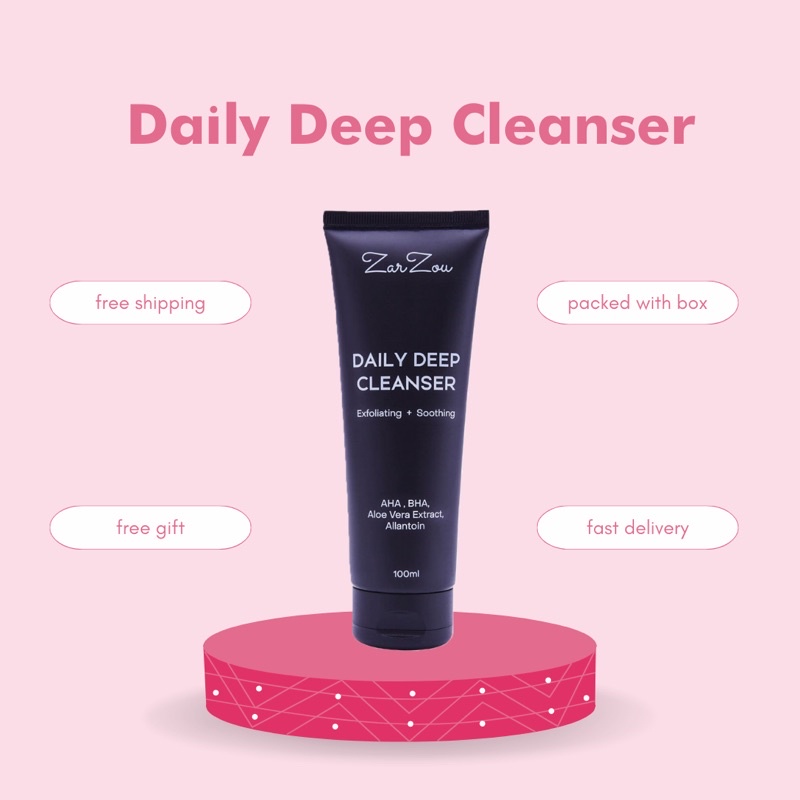 Zarzou Daily Deep cleanser Shopee Malaysia