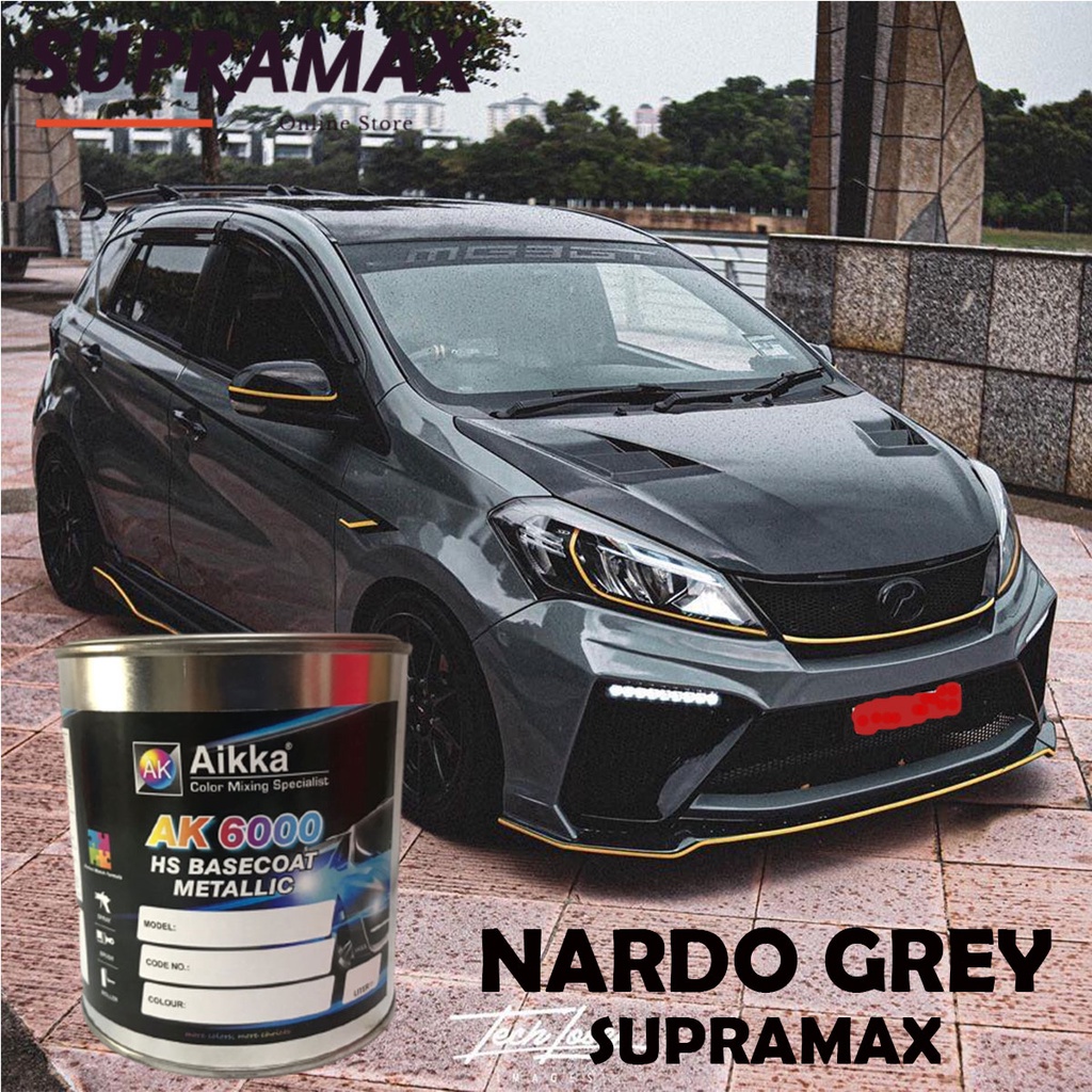 AIKKA Nardo Grey Car Paint SUPRAMAX/ AIKKA Cat Bancuh Proton Perodua