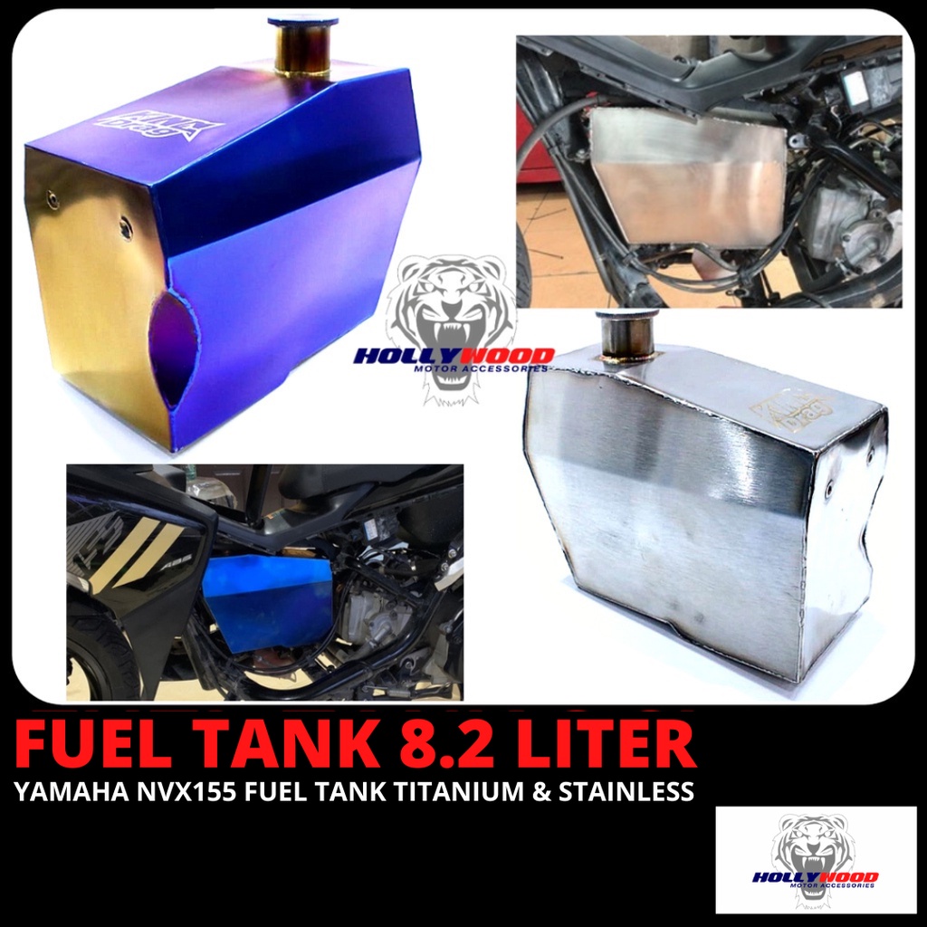 "KITA PALING BESAR" YAMAHA NVX 155 V1 FUEL TANK 8.2 LITER TITANIUM