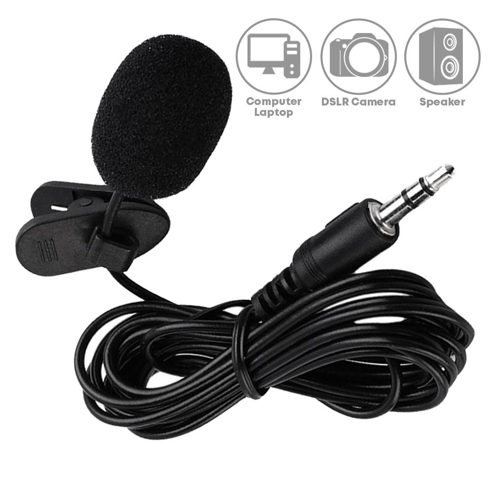 WHOLESALE Wired Lapel Lavalier Karaoke Microphone Condenser Mic Clip