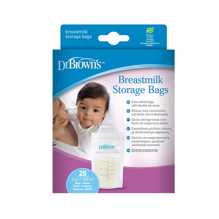 Dr Brown's milk storage bag (25 bags / box) | Shopee Malaysia