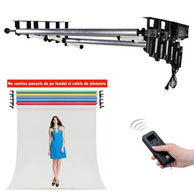 6 Rollers Electric Motorized Background Support System with Wireless