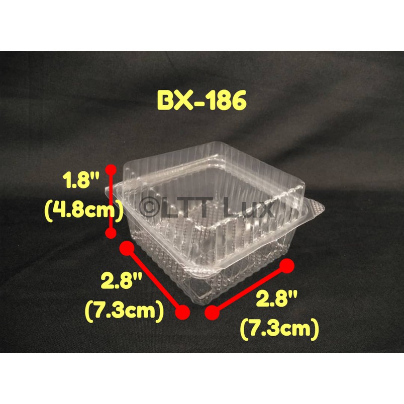 Kuih Container BX186 / BX 186 / Disposable Plastic Clear Bakery