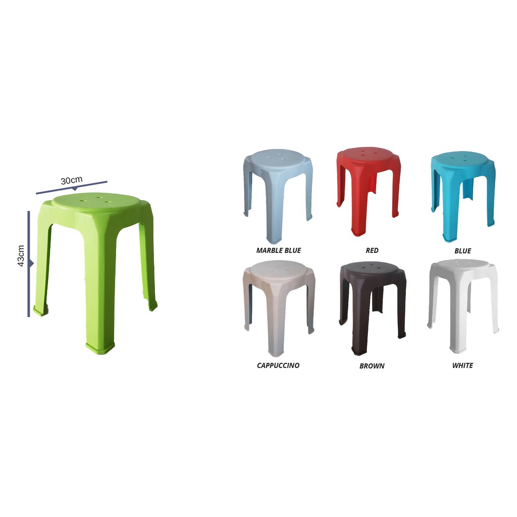 High Quality Plastic Chair / Stool (3 Years Warranty) Shopee Malaysia