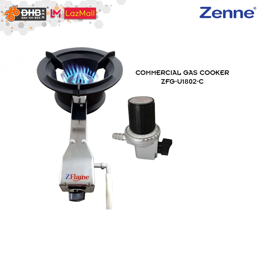 Zenne ZFGU1802C Commercial Gas Cooker / Gas Stove 27.5kW Shopee Malaysia