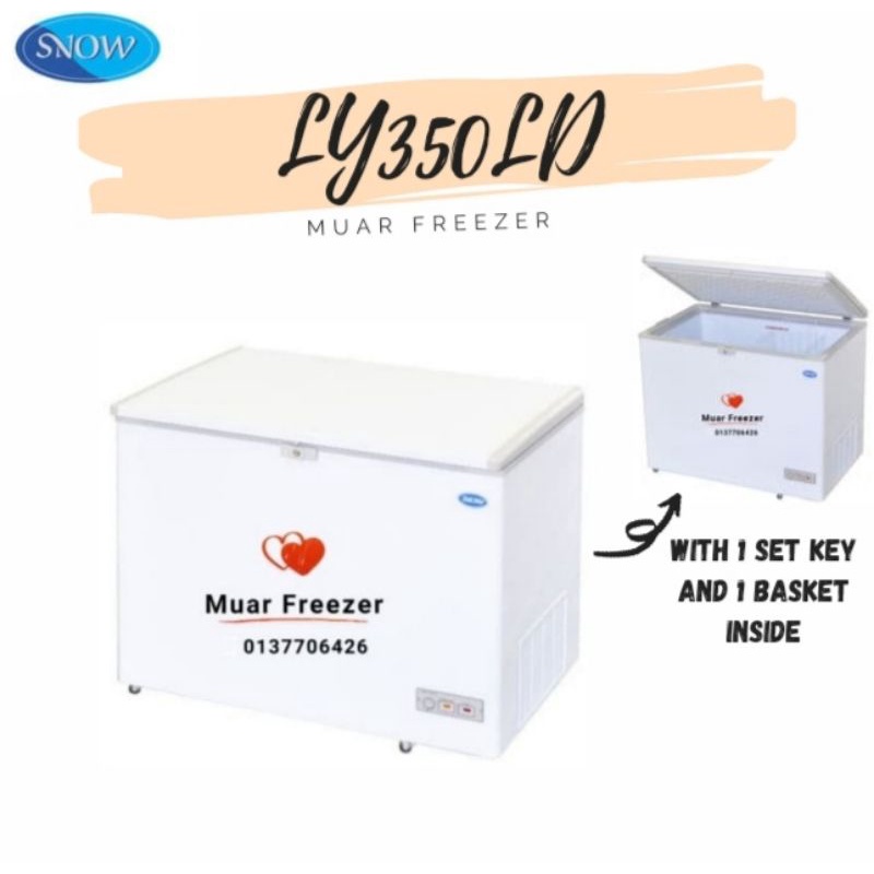(MUAR FREEZER) SNOW Chest Freezer LY350LD 320liter Shopee Malaysia