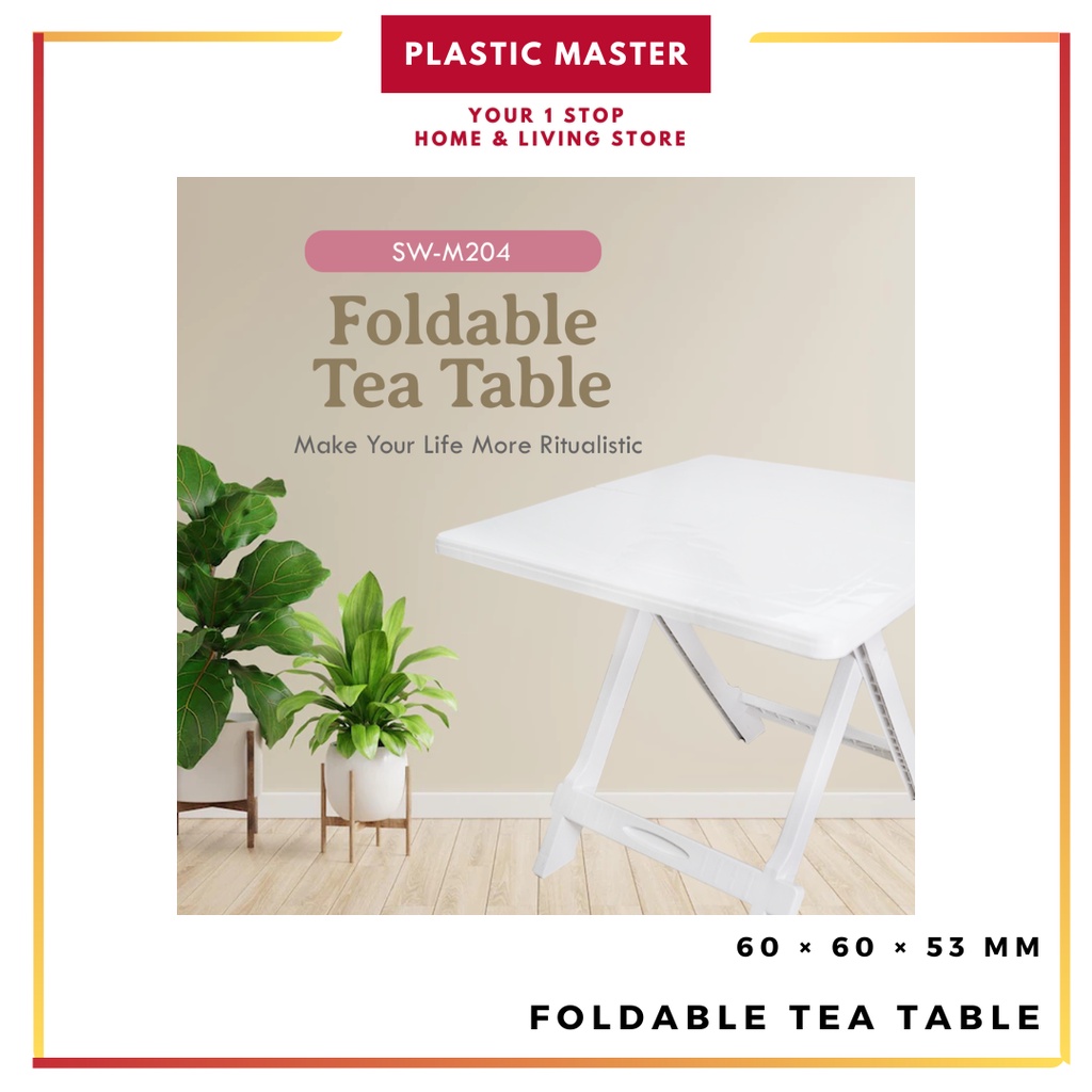 Foldable Tea Table SWM204 7 Color Table Plastic Folding Table Meja