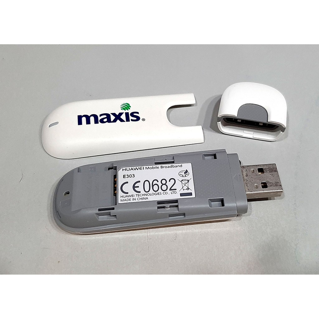 Huawei E303 Maxis broadband modem. Used. Shopee Malaysia