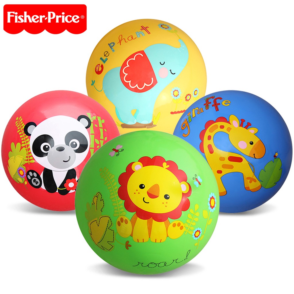 Fisher Price Animal Cartoon Inflatable Pat Ball [9 inch] Rubber Ball