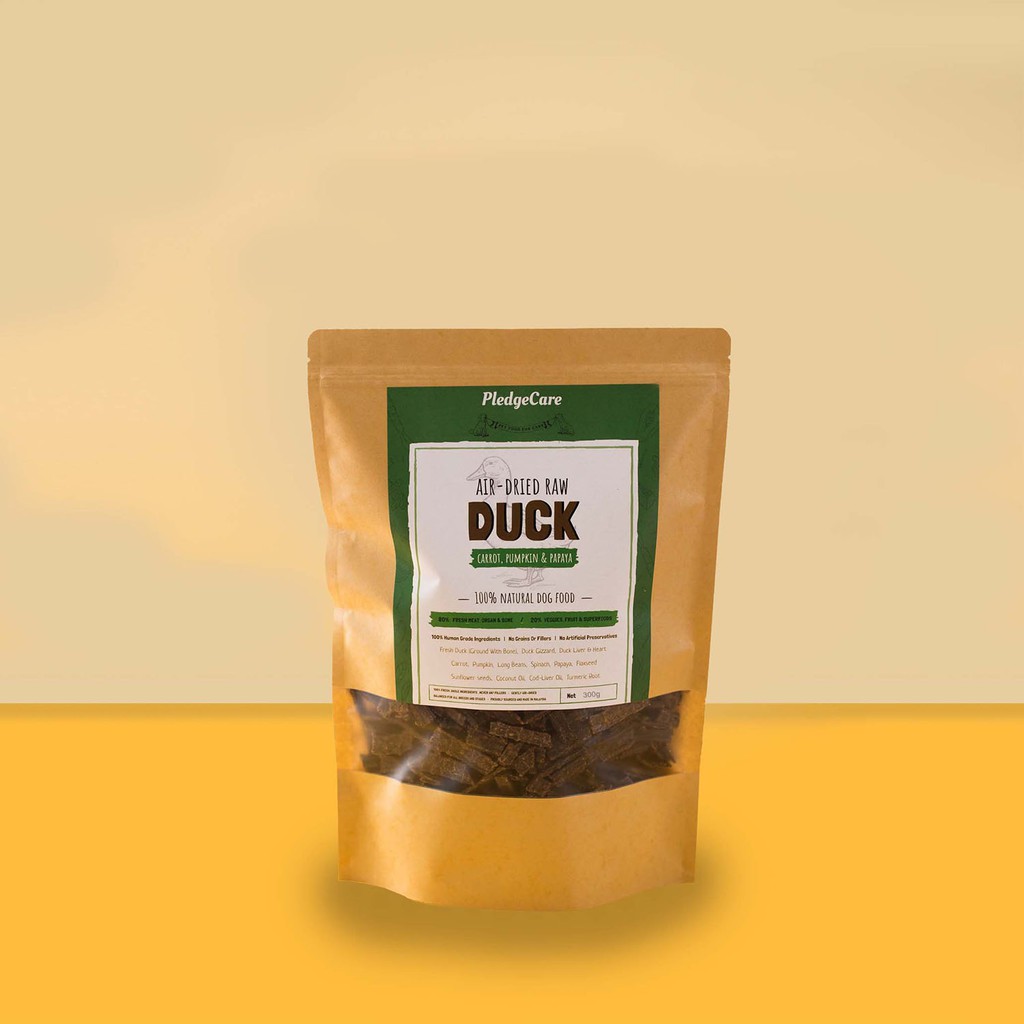 PledgeCare Dog AirDried Food Duck (300g) Shopee Malaysia