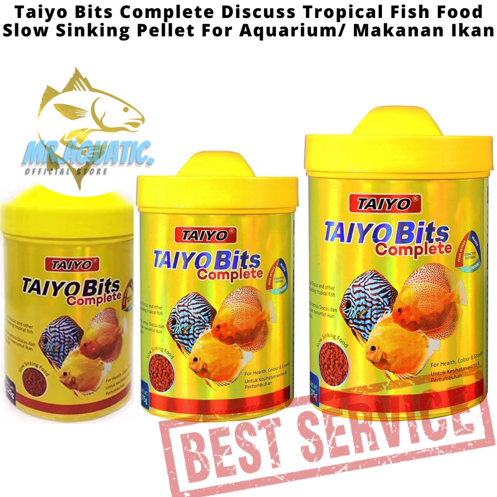 Taiyo Bits Complete Fish Food Discuss Tropical Slow Sinking Type
