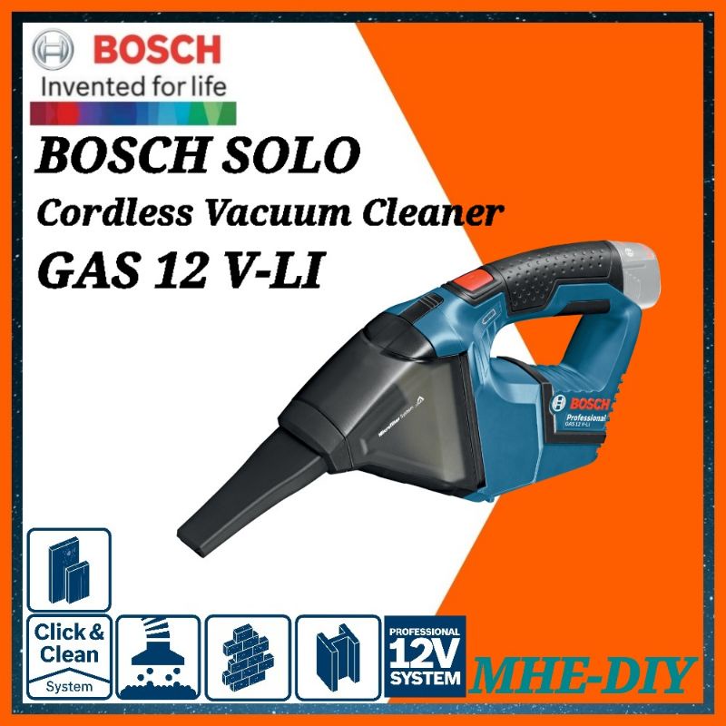 MHE DIY BOSCH 12V Cordless Vacuum Cleaner SOLO(GAS 12 VLI) Shopee