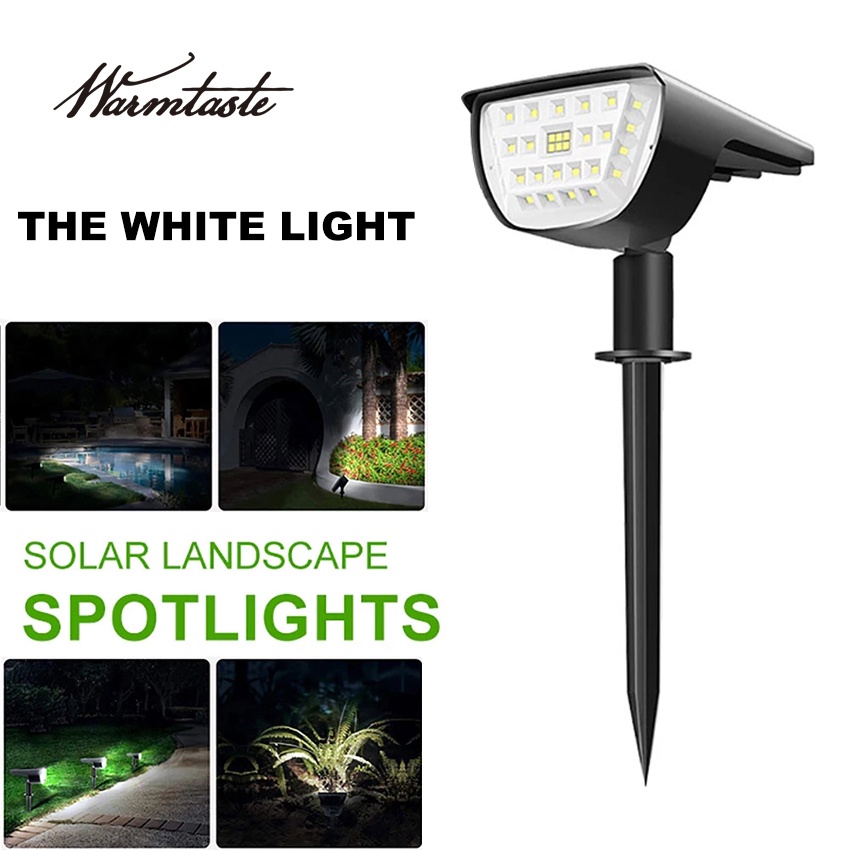 Warmtaste 32 Led Solar Spotlight Lamp Outdoor Waterproof Lighting