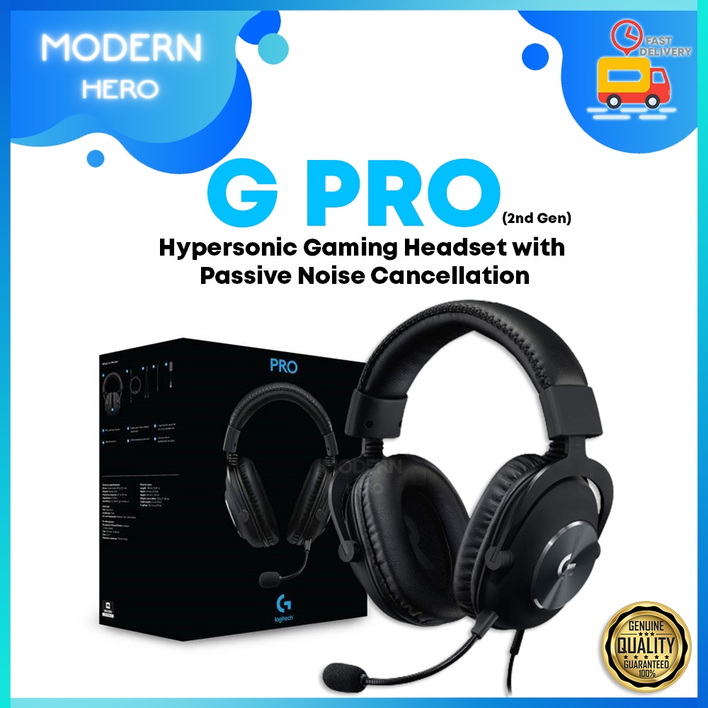 Logitech G PRO 2nd Gen Gaming Headset Comfortable and Durable with PRO