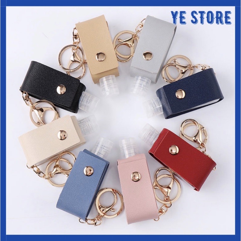 30ml Portable Empty Hand Sanitizer Bottle with Leather