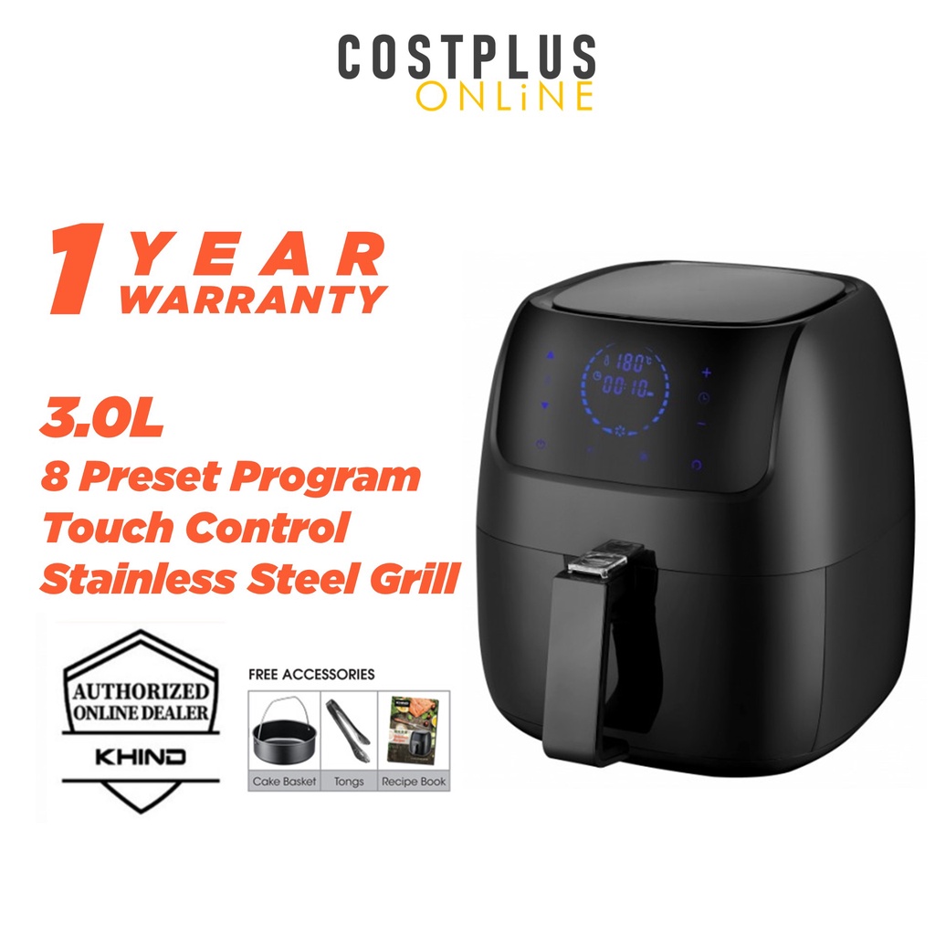 (Bubblewrap) Khind Multi Air Fryer Oven Rotisserie Digital PreSet