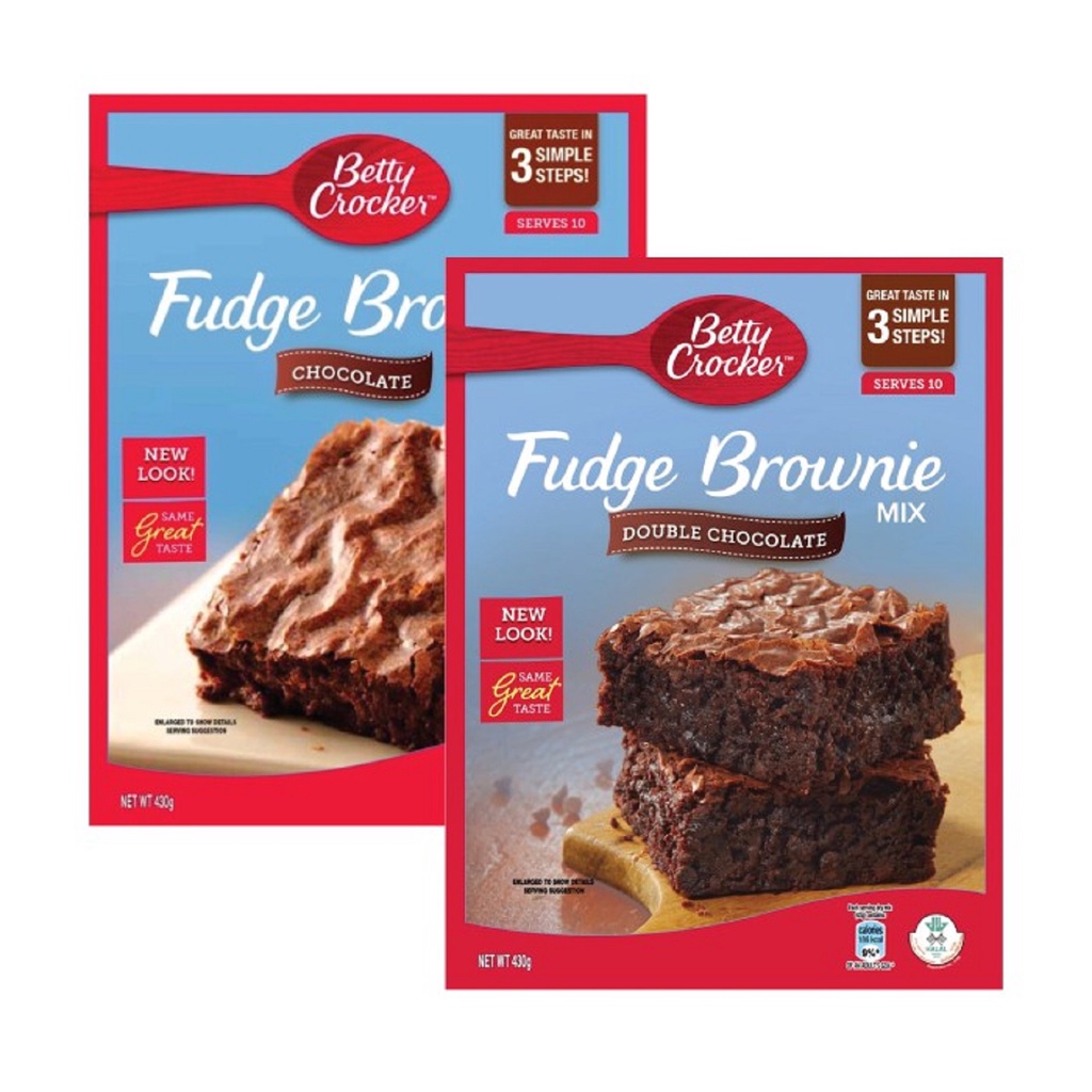 Betty Crocker Fudge Brownies (430g) 2 Variants Shopee Malaysia