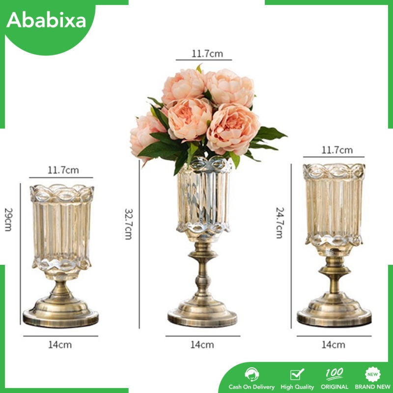 [AbabixaMY] Clear Garden Party Table Centerpiece Vase Decorative