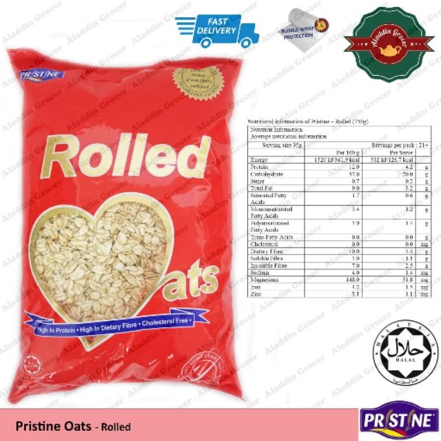 Pristine Rolled Oats ( 750g ) Shopee Malaysia