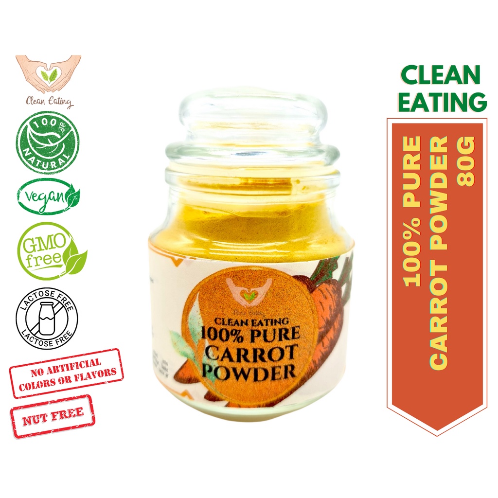 Clean Eating 100 Pure Carrot Powder 80g Shopee Malaysia