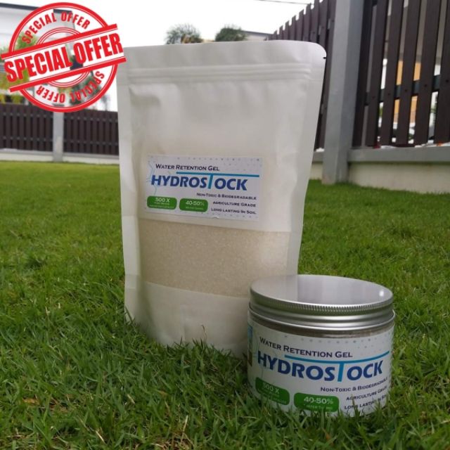 HYDROSTOCK Water Retention Gel Hydrogel Gel Penyimpan Air