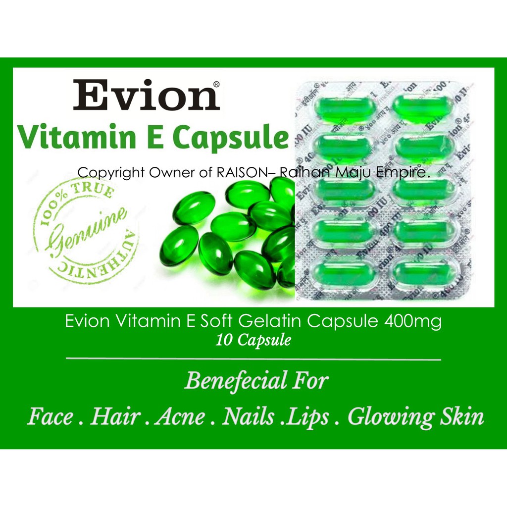 Vitamin E Softgel Capsules On Face