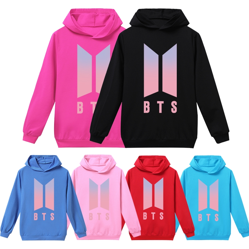 BTS Kids Hoodies Children Sweatshirts Clothes Baby Long