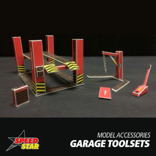 papercraft papercraft garage 1/64