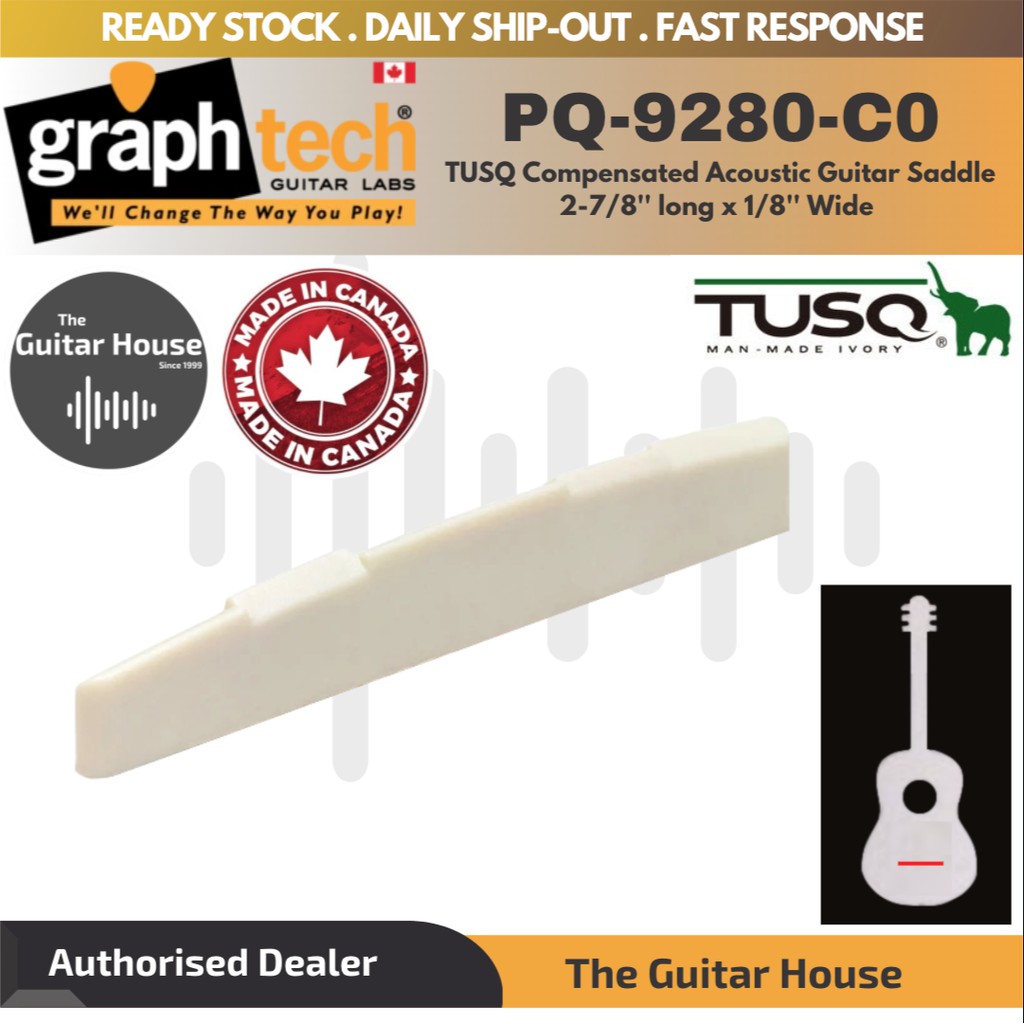 Graph Tech PQ910000 TUSQ MartinStyle 3/32" Acoustic Guitar Saddle