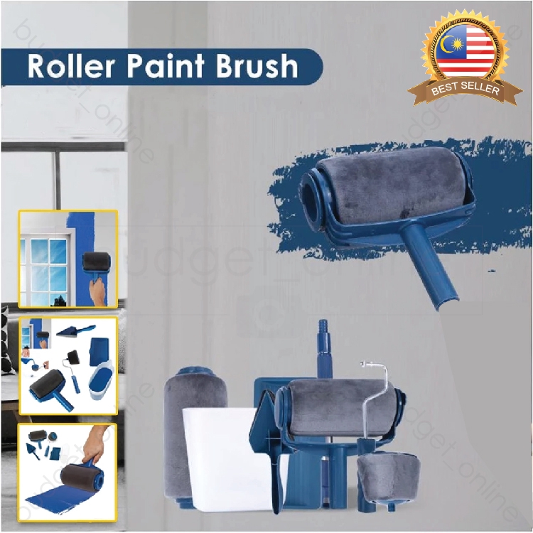 Paint Roller Clever Paint Brush Handle No Prep,No Mess House Deco Wall