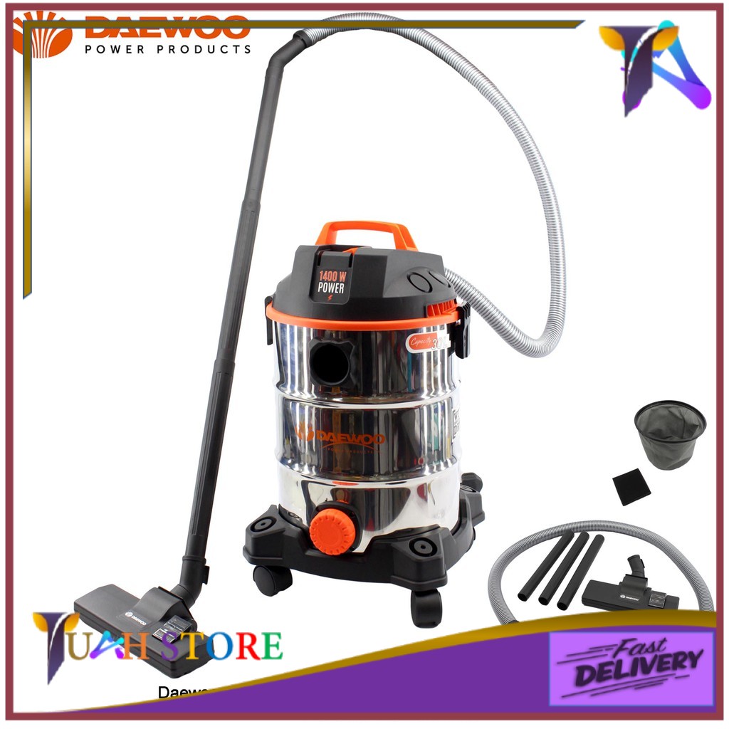 TUAH1078 1400W Daewoo Dust and Water Vacuum Cleaners 30L DAVC9030L