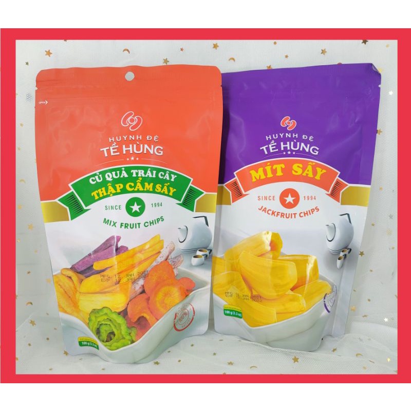 Huynh De Te Hung Mix Fruit / Jackfruit Chips 100g (Ready Stock
