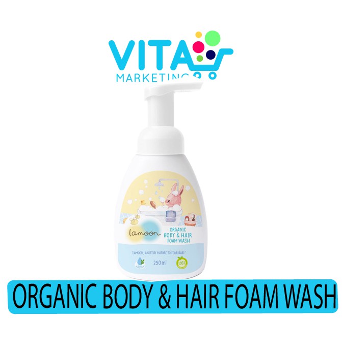 Lamoon Organic Baby & Hair Wash Foam (250ML) Shopee Malaysia