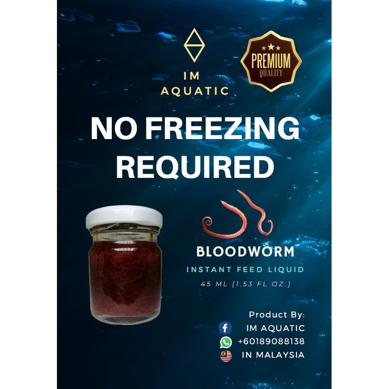 BloodWorm/ Cacing Darah Liquid Feed 45ml Shopee Malaysia