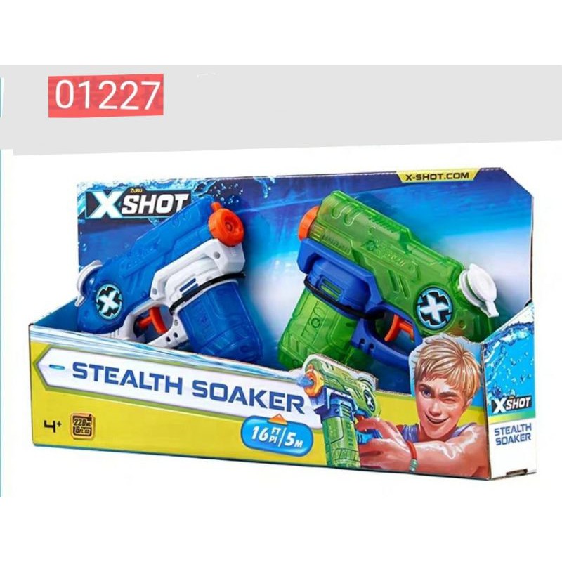01227 ORIGINAL ZURU XSHOT WATER BLASTER STEALTH SOAKER Shopee Malaysia