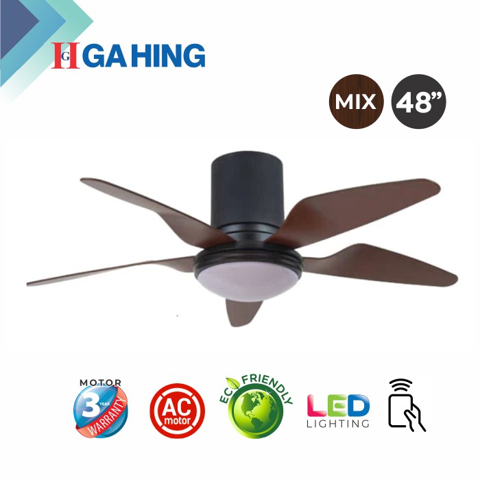 Fanco LED Light AC Motor Ceiling Fan 3 Speed 48 inches/ syiling fan