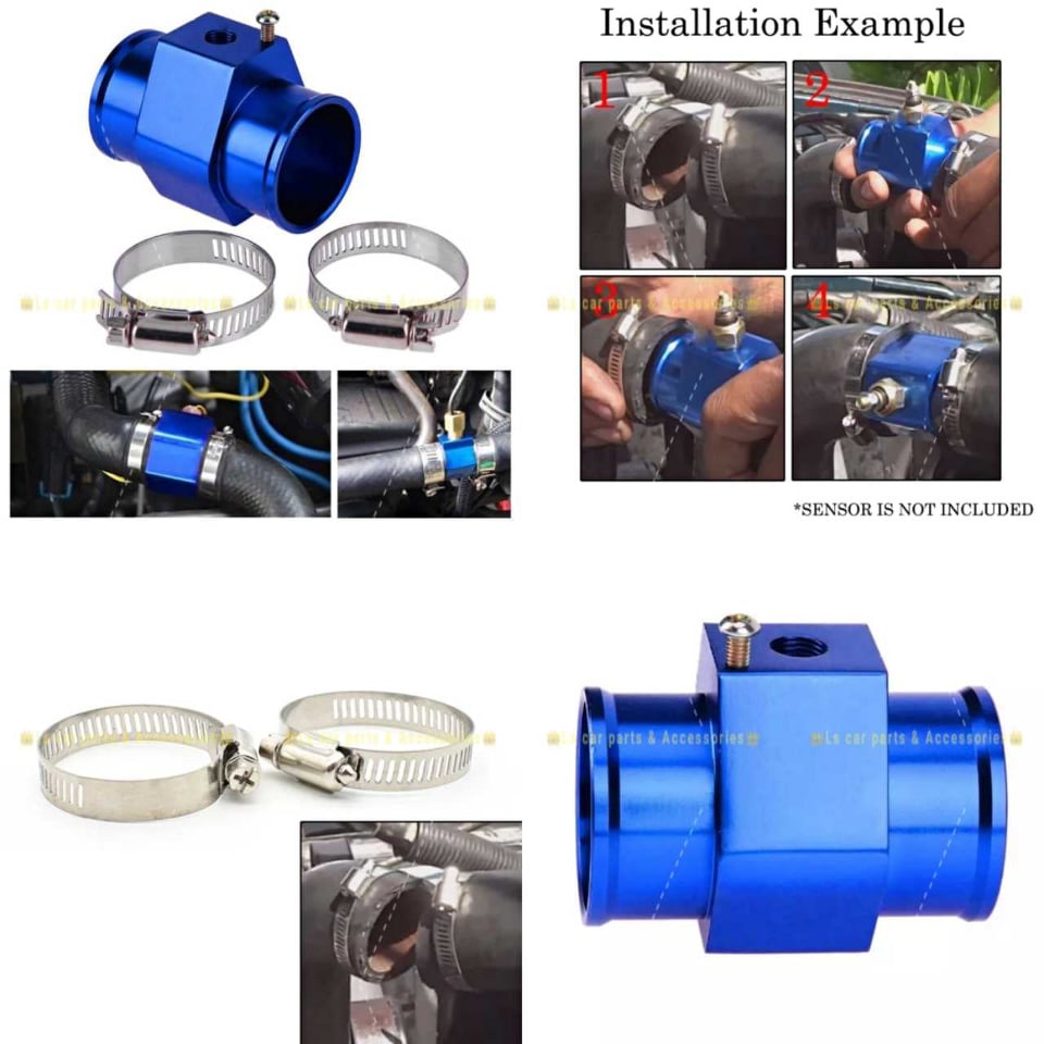 Water Temperature Joint Pipe Gauge Meter Radiator Hose Clip HKS DEFI