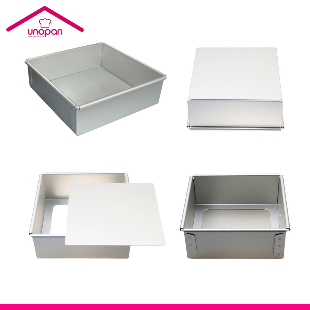 Unopan 15cm Square Cake PanRemovable Bottom (Anodized)/(UN16235