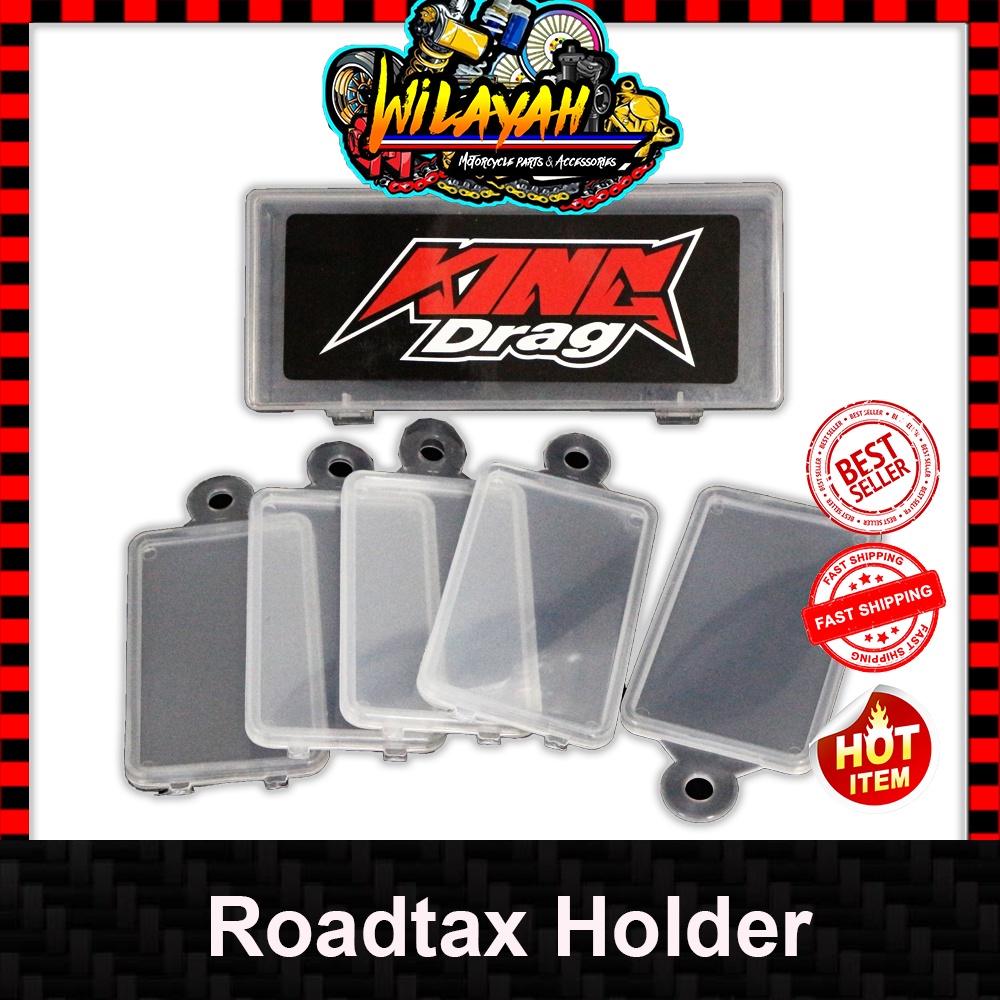 Roadtax Holder Motor Cover Road Tax Card Cukai Jalan Bekas Plastik Moto