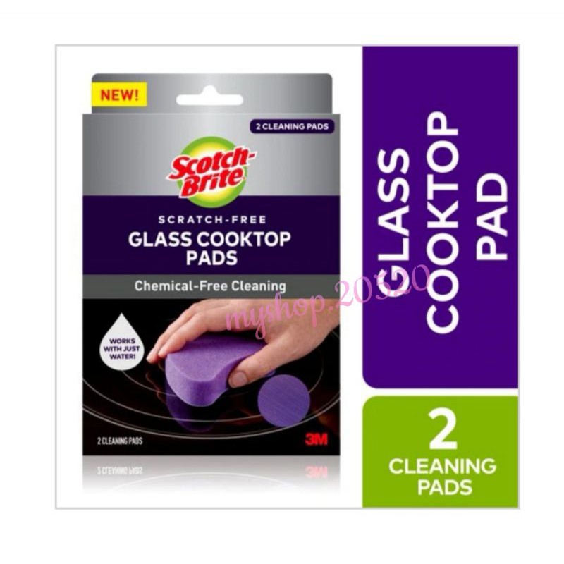 3M ScotchBrite ScratchFree Glass Cooktop Pads (2 Pads) Shopee Malaysia