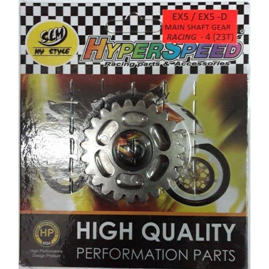 HYPERSPEED RACING GEAR SET MAIN SHAFT 4TH 23T EX5 DREAM CLASS1 WAVE100