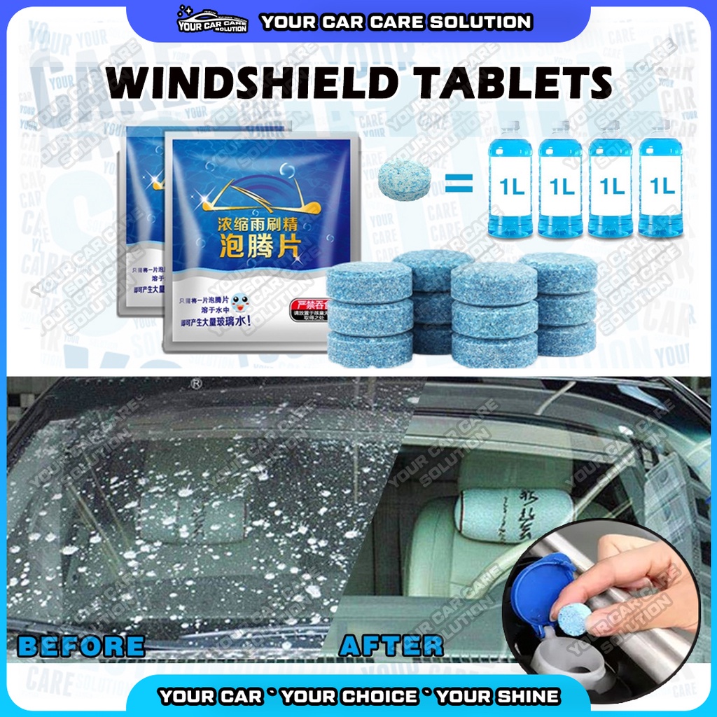 Car Windshield Cleaner Tablet Wiper Glass Cleaner Concentrated