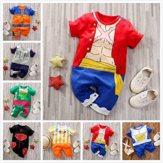 Baby Romper One Piece Clothes Set Boy Girl Costume Baju Bayi Naruto