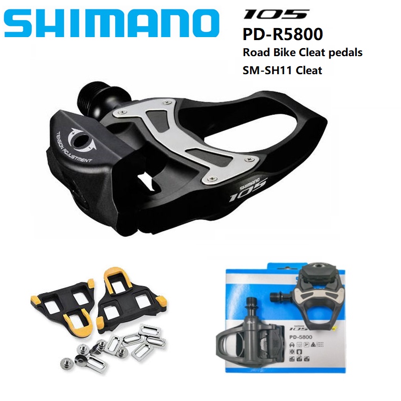 SHIMANO 105 PD 5800 Carbon Fiber Road Bike Pedals AntiSlip Utility SPD