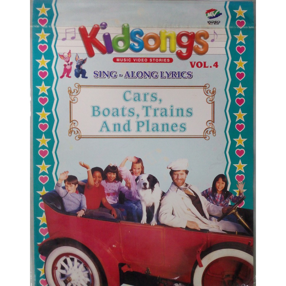 Kidsongs Sing Along Lyrics Cars Boats Trains And Planes Vol.4 VCD Shopee Malaysia