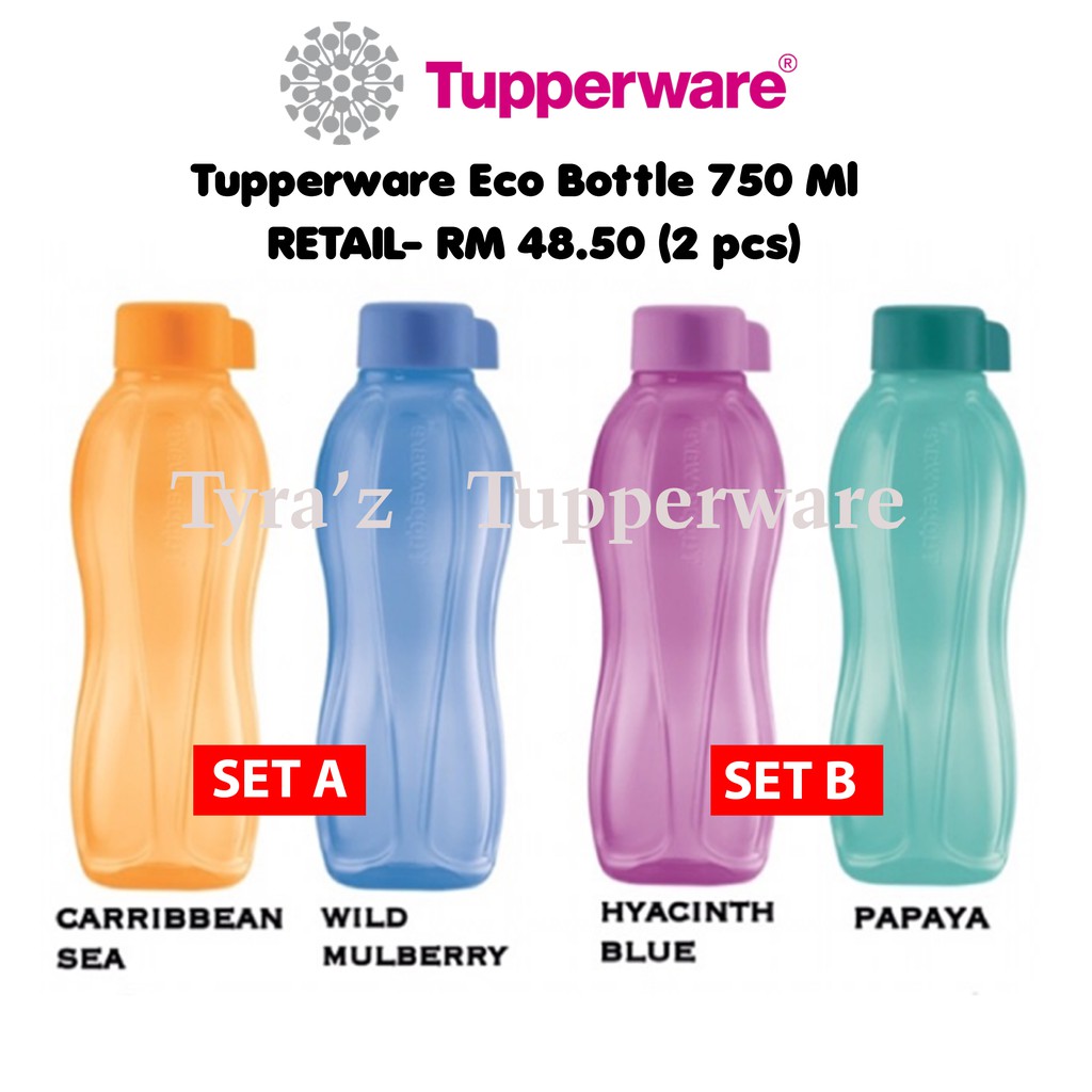 Eco Bottle (2) 750ml Tupperware Plus